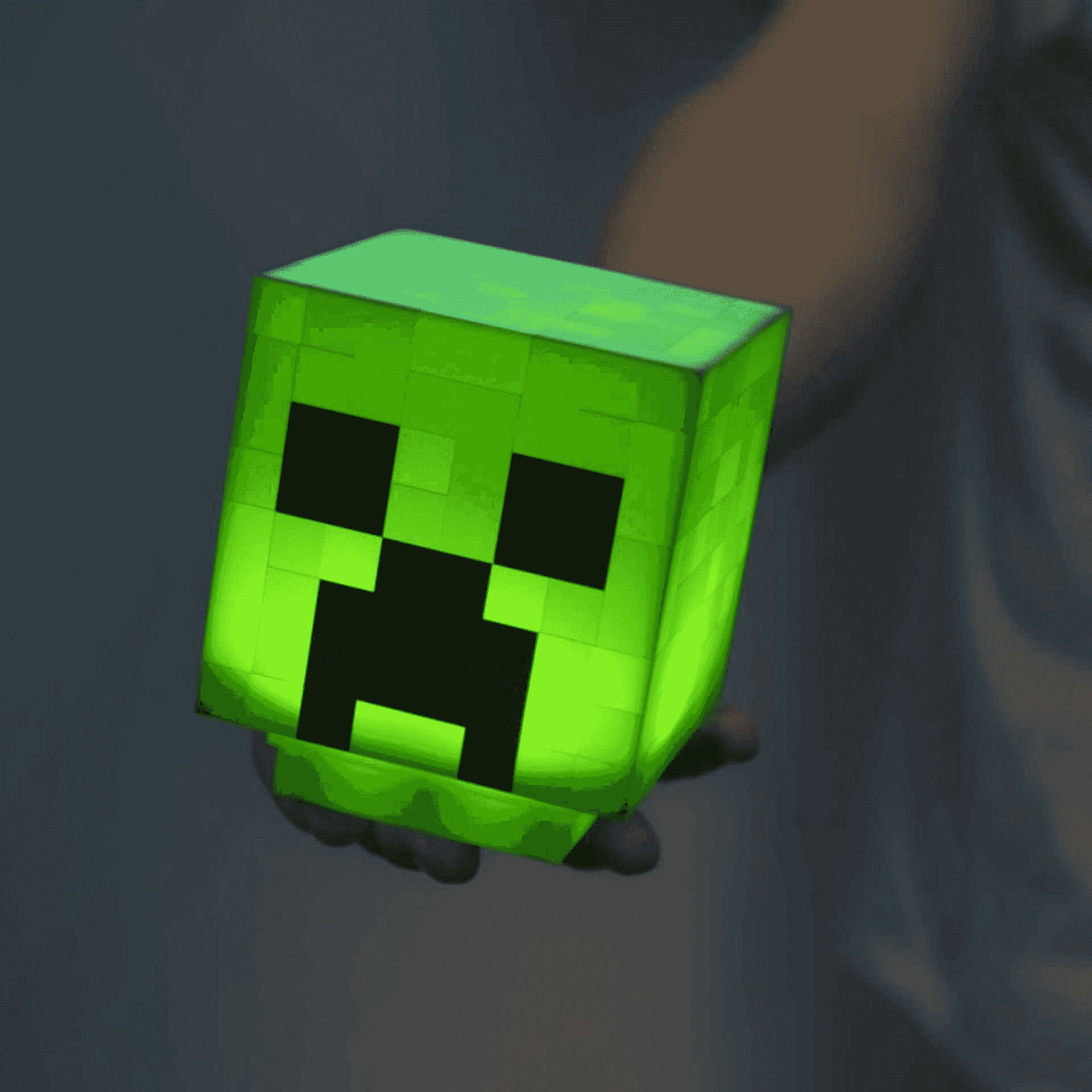 Lámpara Minecraft Creeper con sonido 11 cm - Image 4