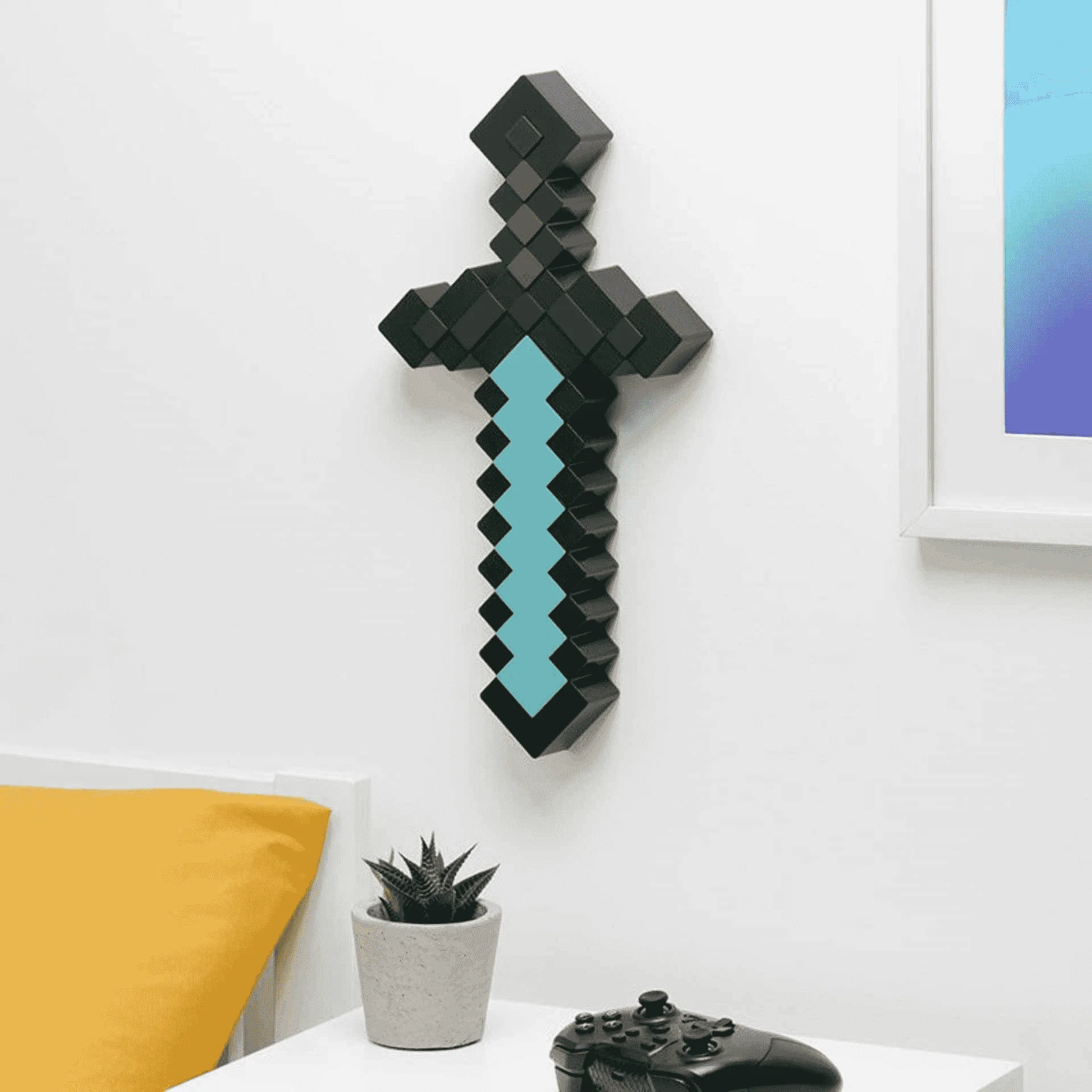Lámpara Minecraft Espada de Diamante 40cm