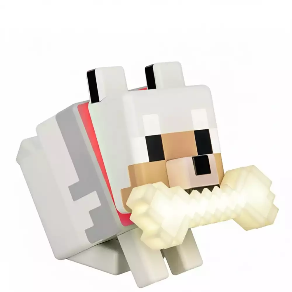Lámpara Wolf GloBuddies Minecraft 14 cm