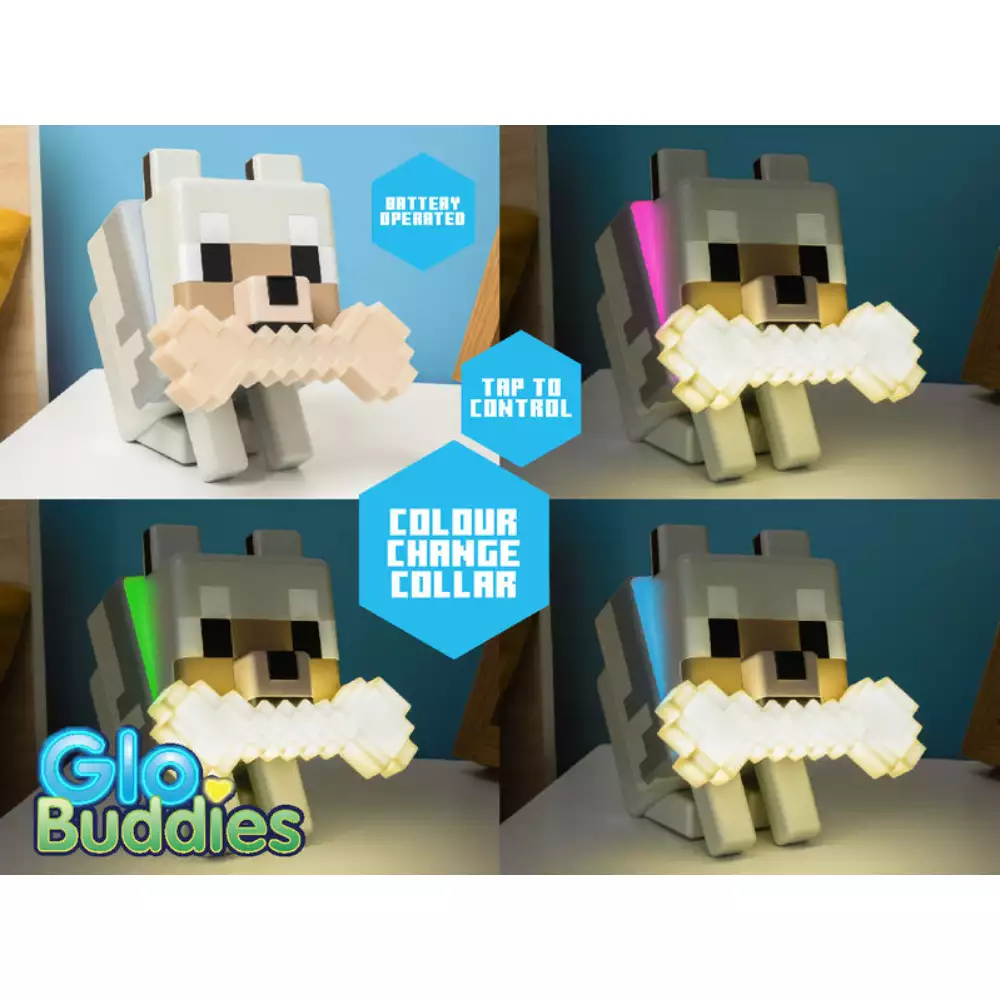 Lámpara Wolf GloBuddies Minecraft 14 cm - Image 2