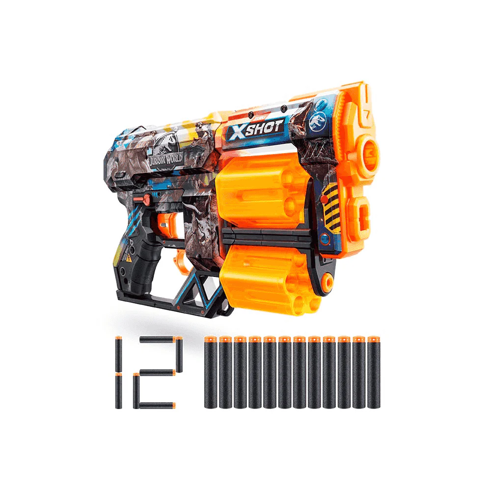 Lanzador X-Shot Skins Dread Jurassic World con 12 Dardos - Image 2