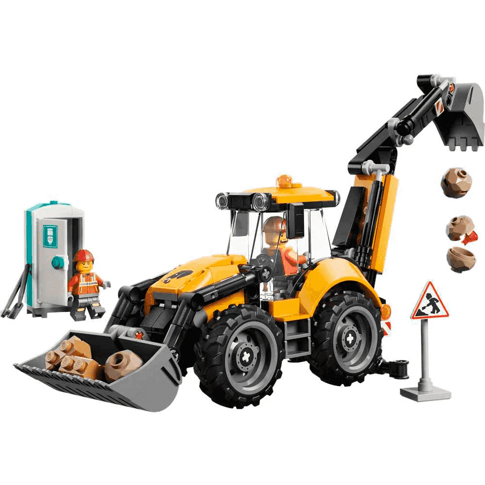 LEGO® City Cargadora Retroexcavadora Amarilla 60480 – 301 piezas - Image 2