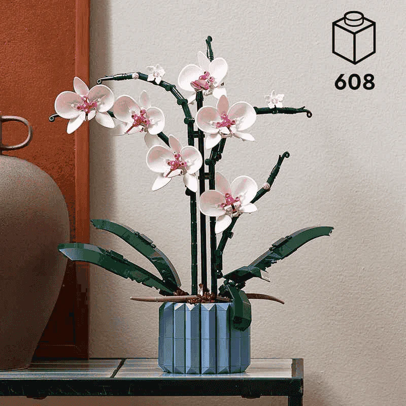 LEGO 10311 Orquídeas (608 piezas) Kit de construcción de planta decorativa - Image 8