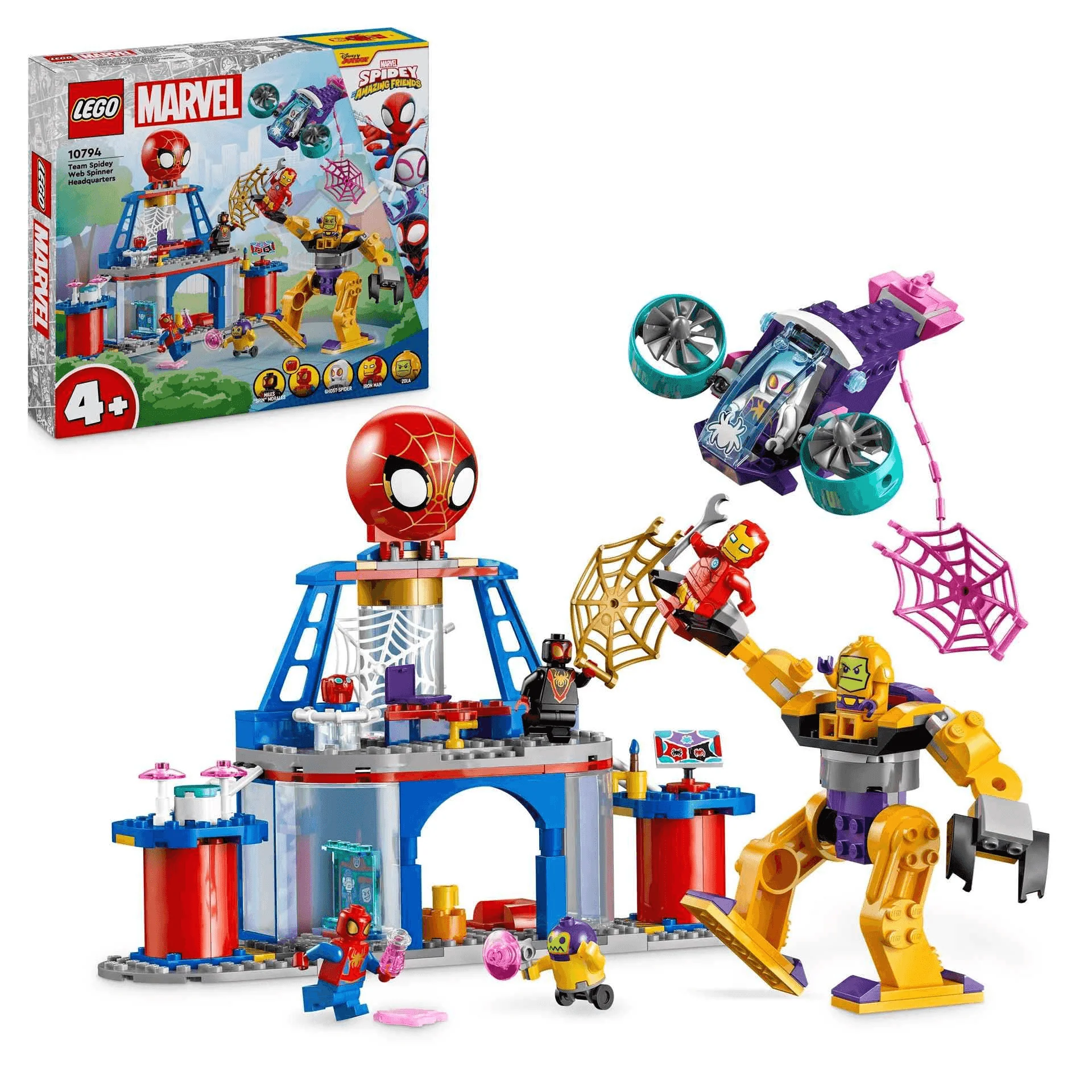 LEGO 4+ Cuartel General Arácnido del Equipo Spidey 10794