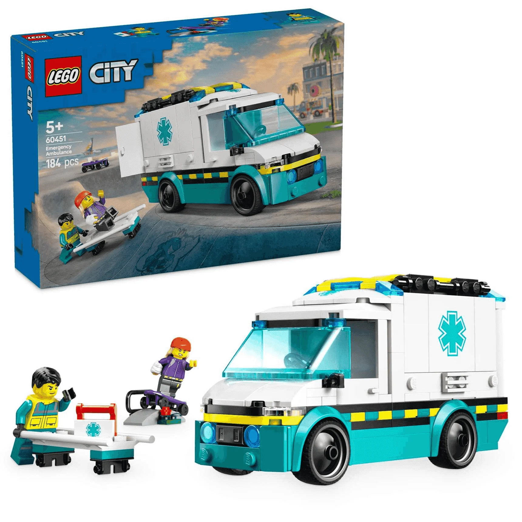LEGO City Ambulancia de Emergencias Set construible 60451 - Image 2
