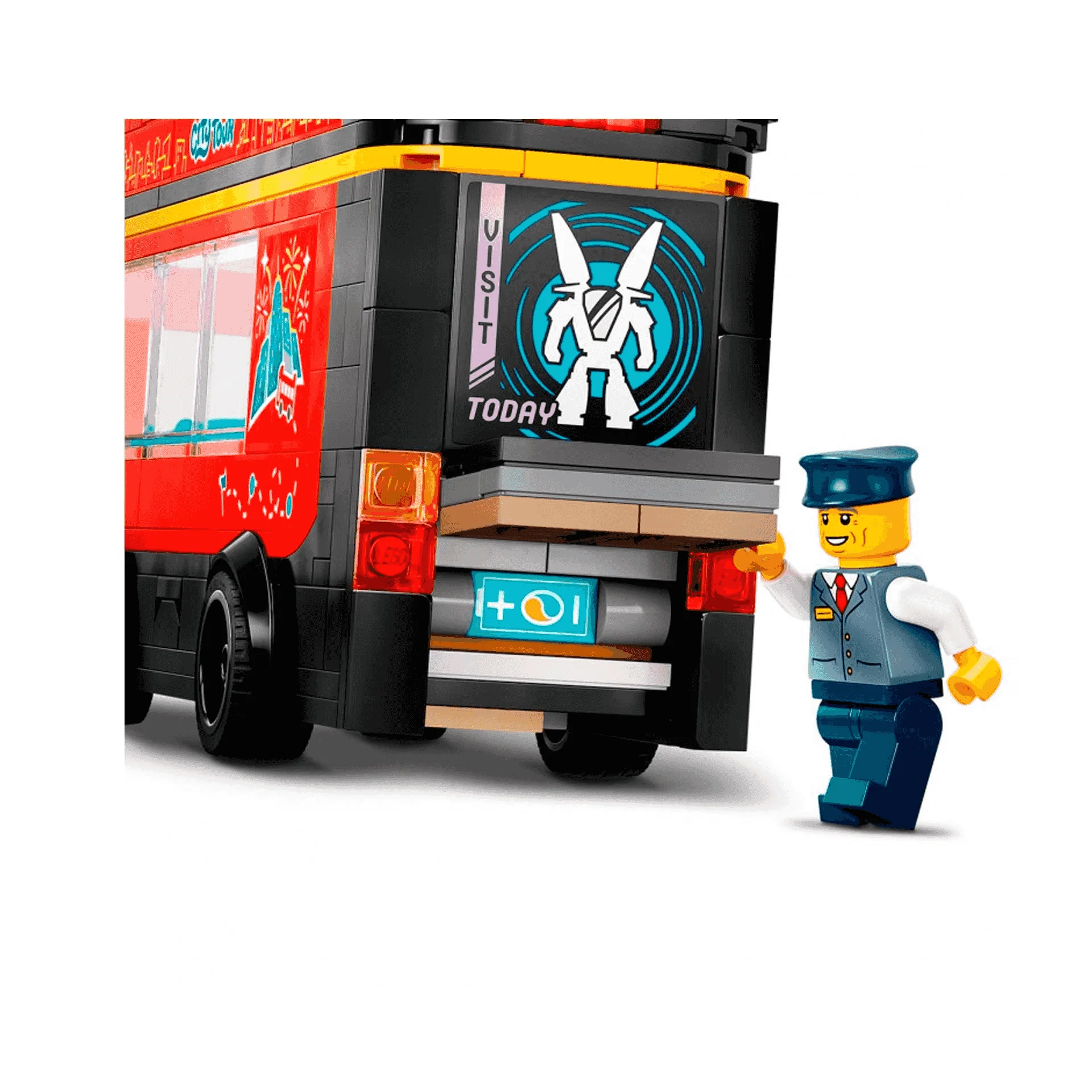 LEGO City Autobús Turístico Rojo de Dos Plantas - Image 3