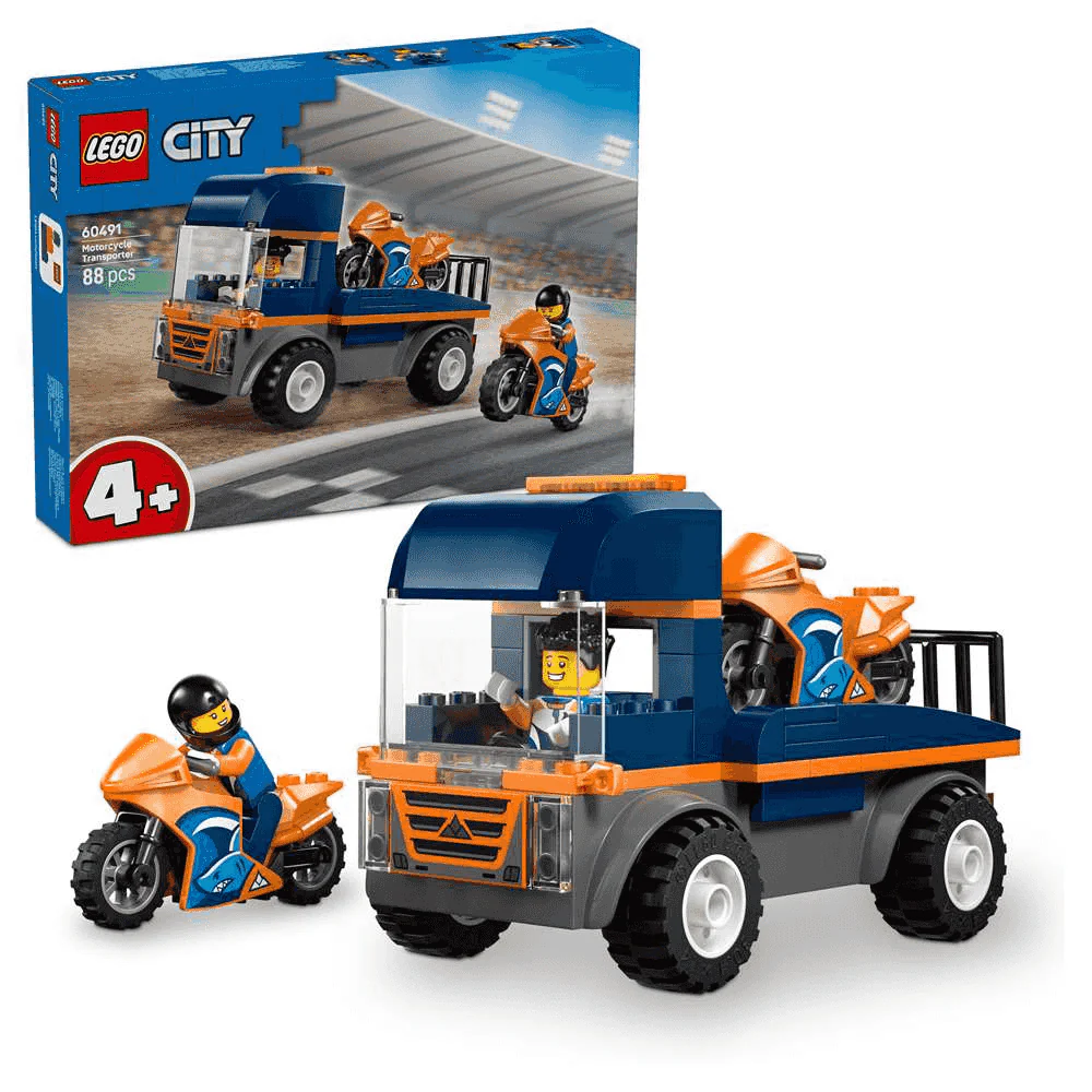LEGO City Camión de Transporte de Motos Juguete 60491 - Image 2