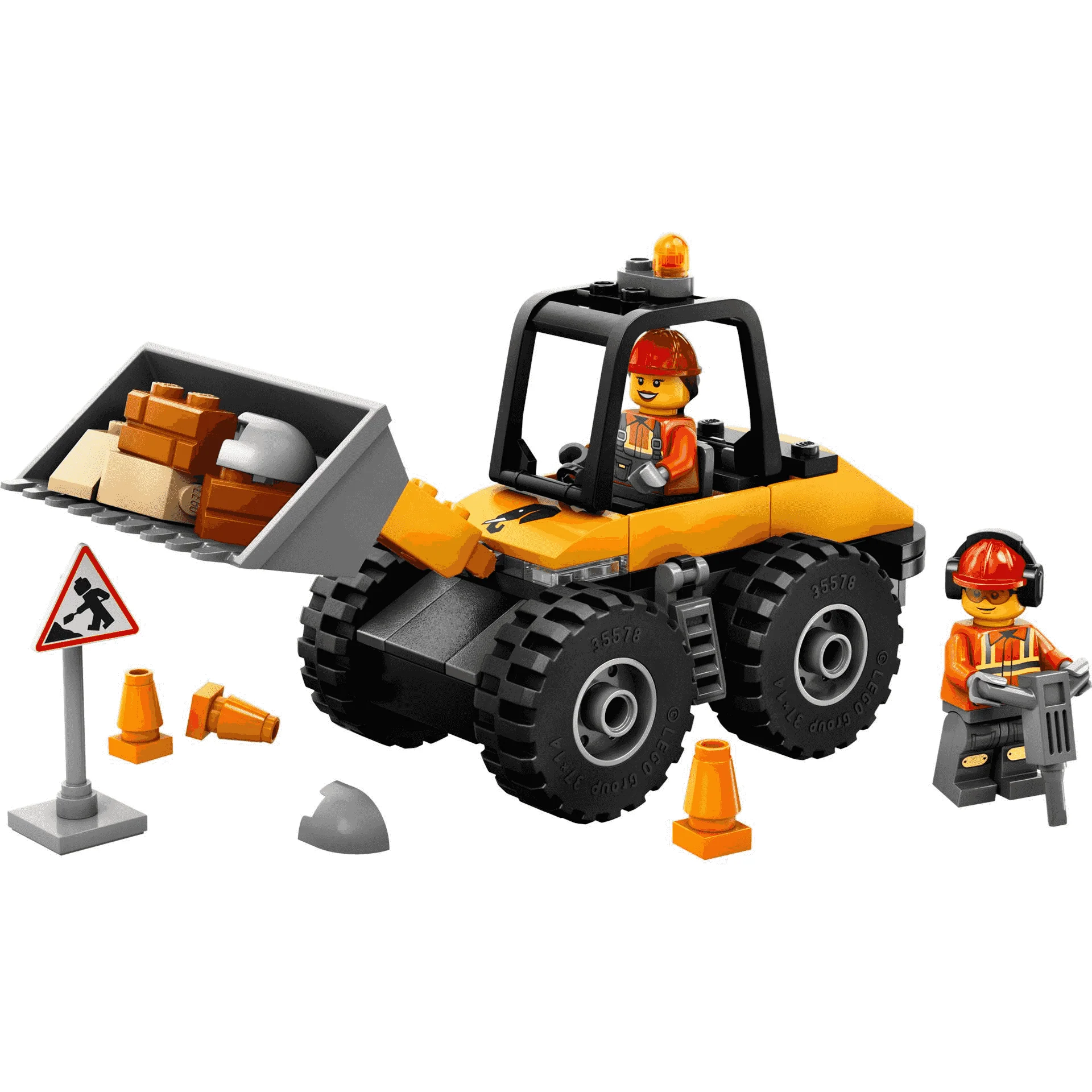 LEGO City Cargadora con Ruedas Amarilla Set, vehículo 60450