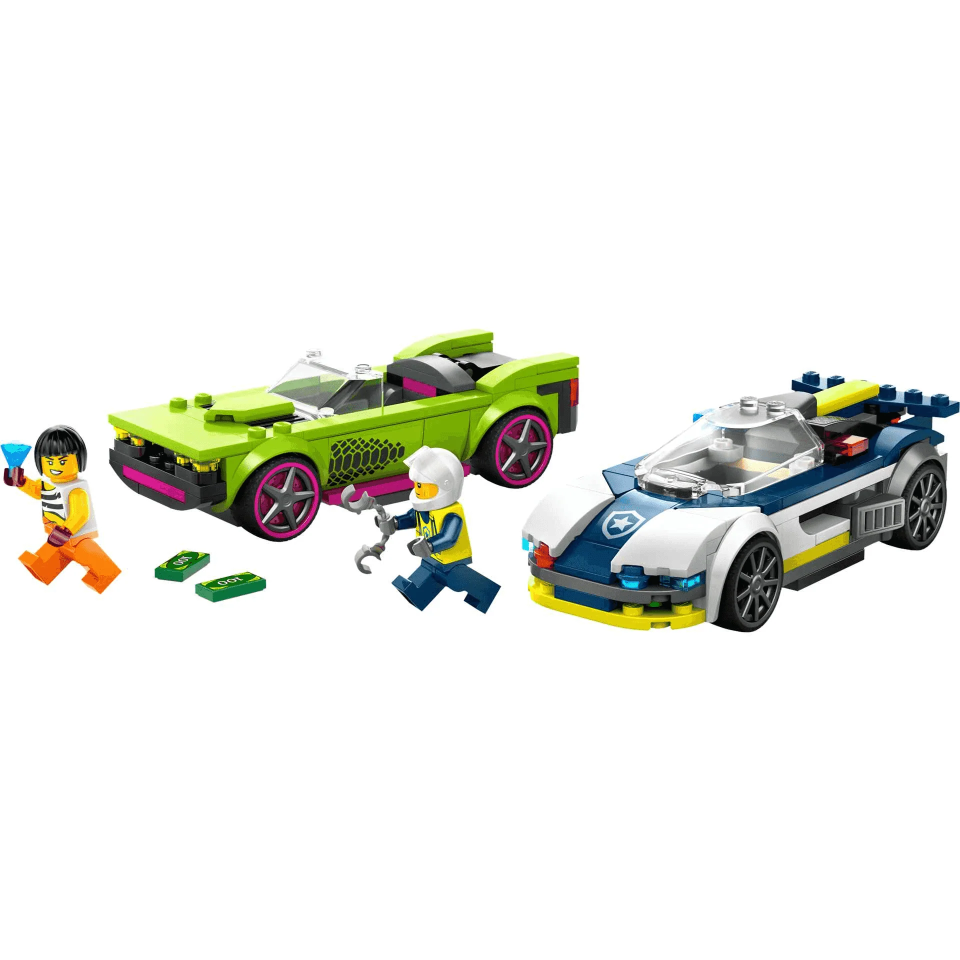 LEGO City Coche de Policía y Potente Deportivo Set 60415 - Image 2