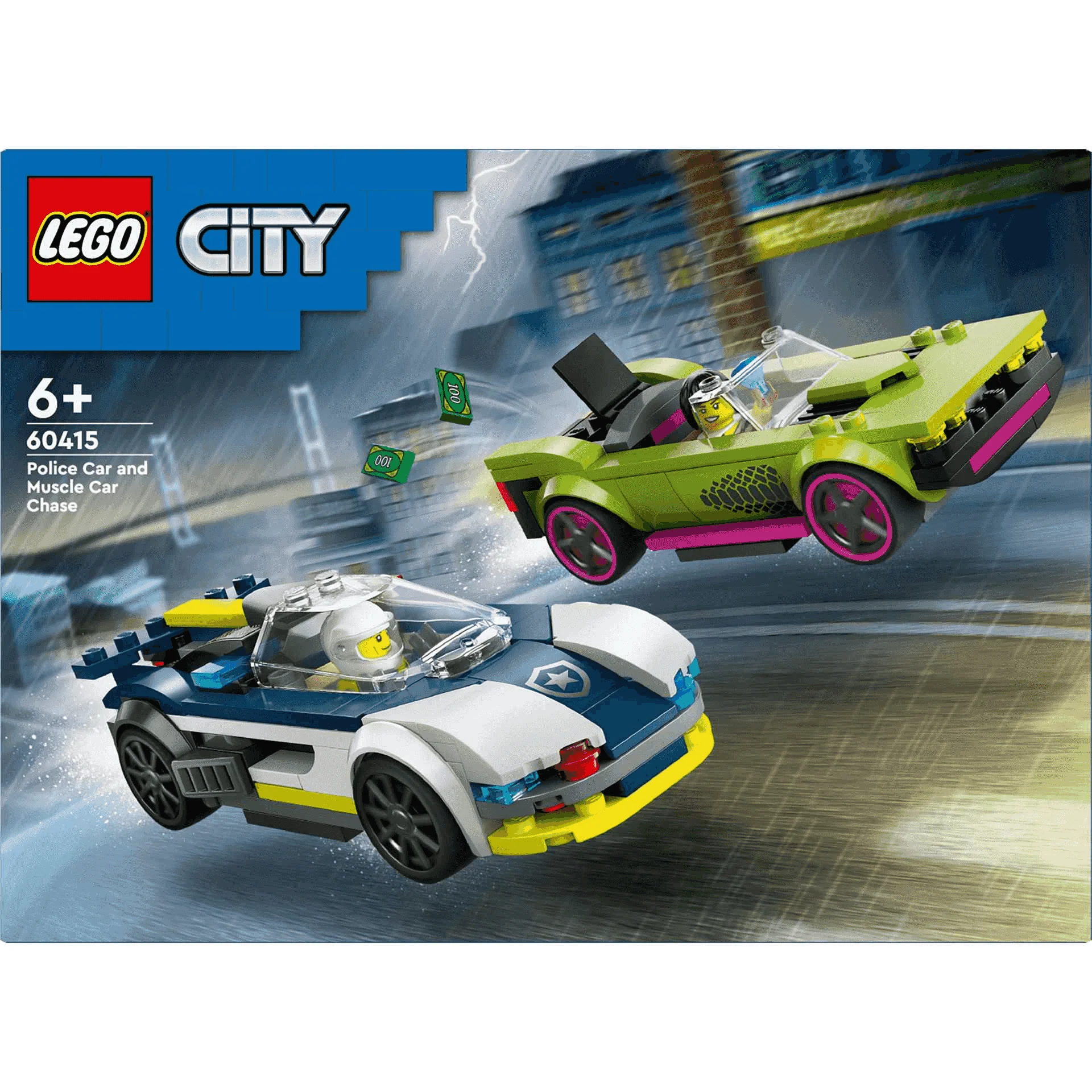 LEGO City Coche de Policía y Potente Deportivo Set 60415 - Image 3