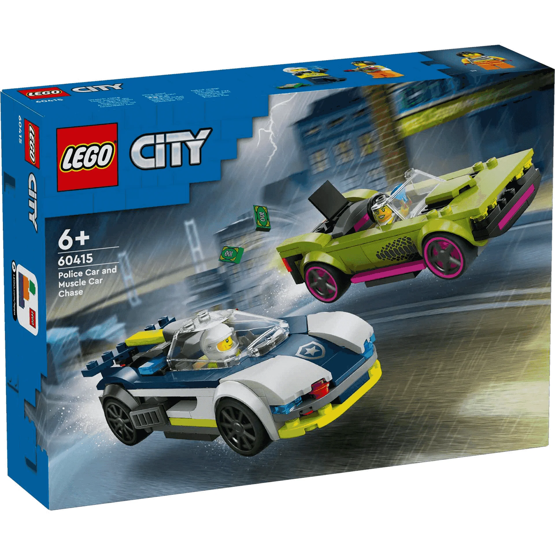 LEGO City Coche de Policía y Potente Deportivo Set 60415 - Image 5