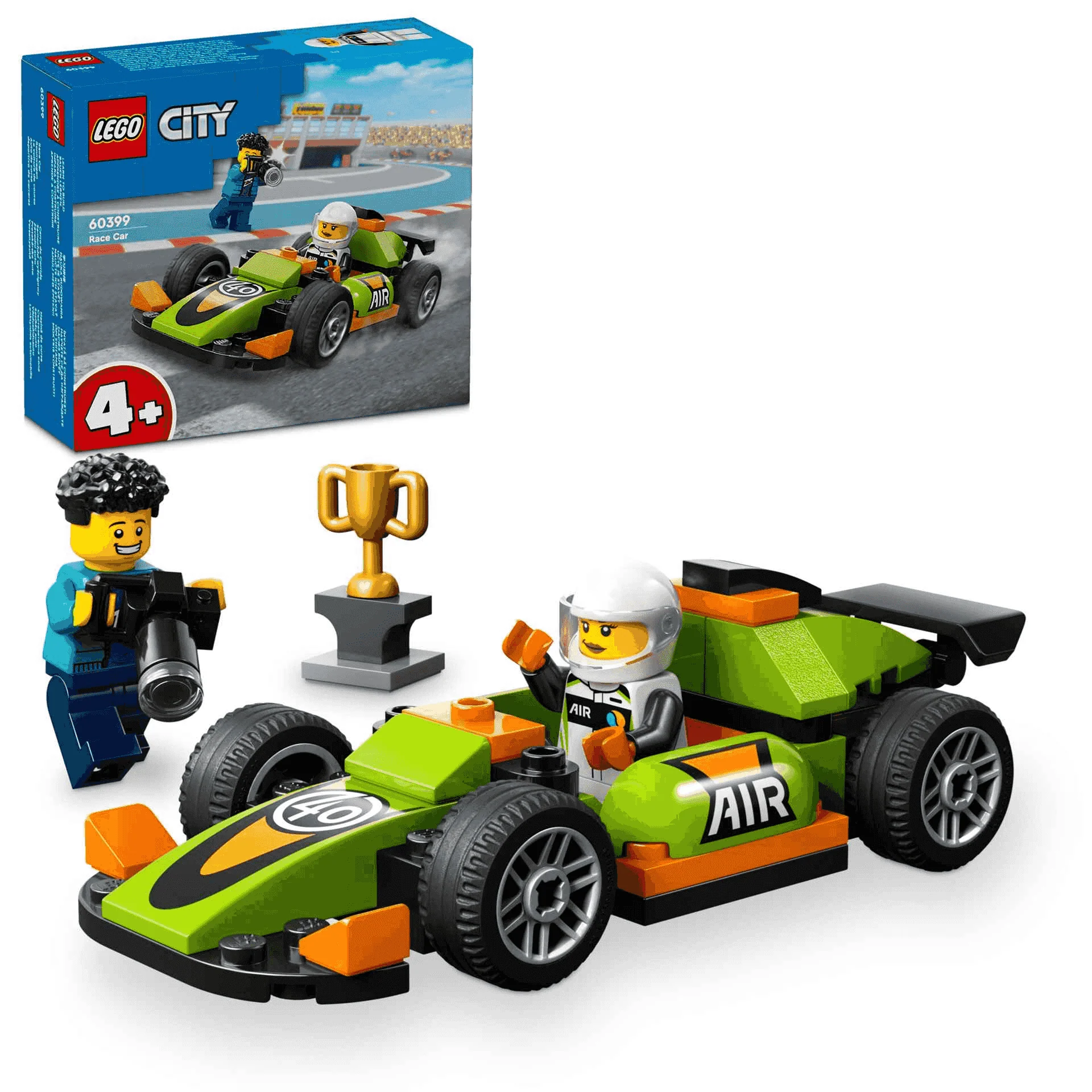 LEGO City Deportivo de Carreras Verde Vehículo de competición de juguete 60399