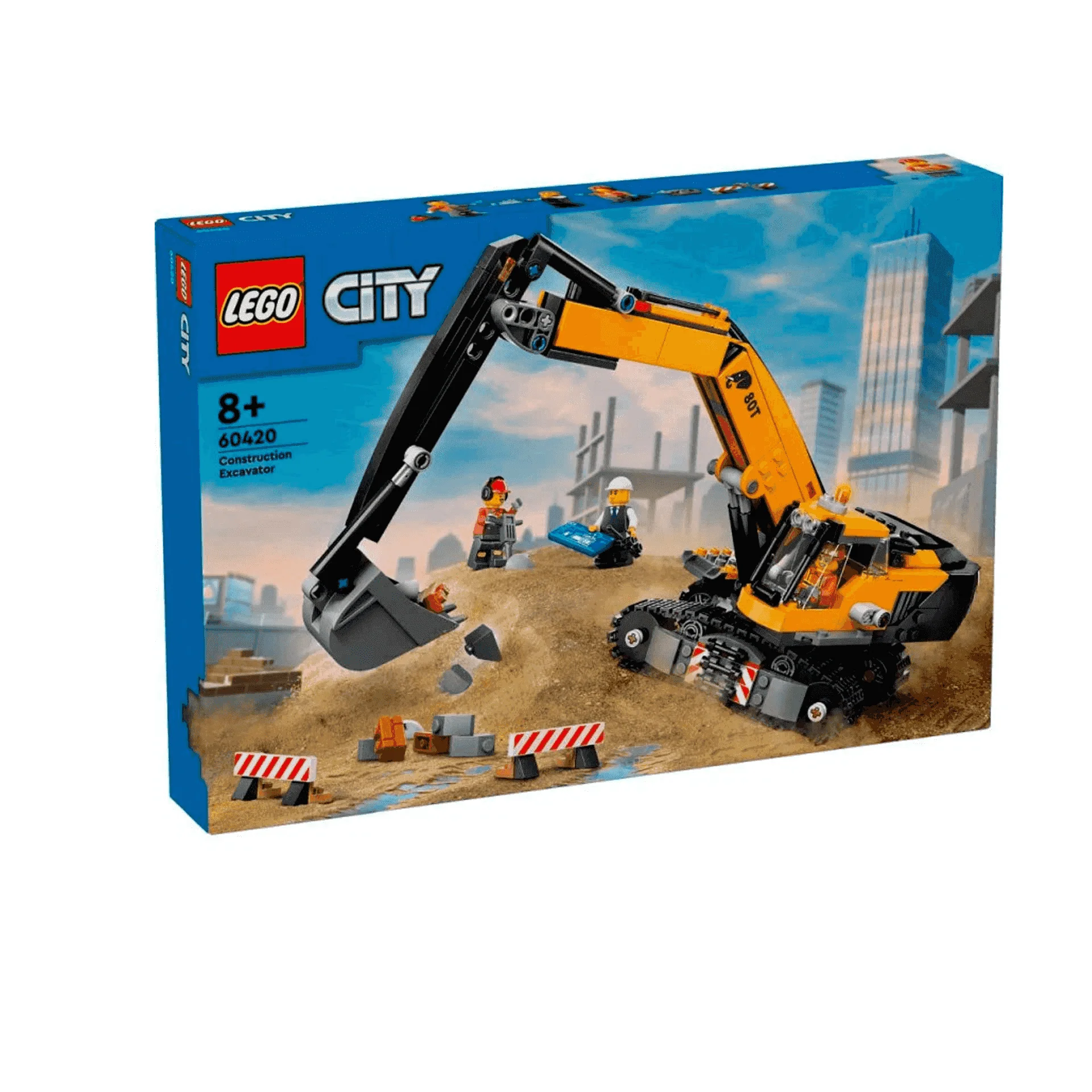 LEGO City Excavadora de Obra Amarilla 60420