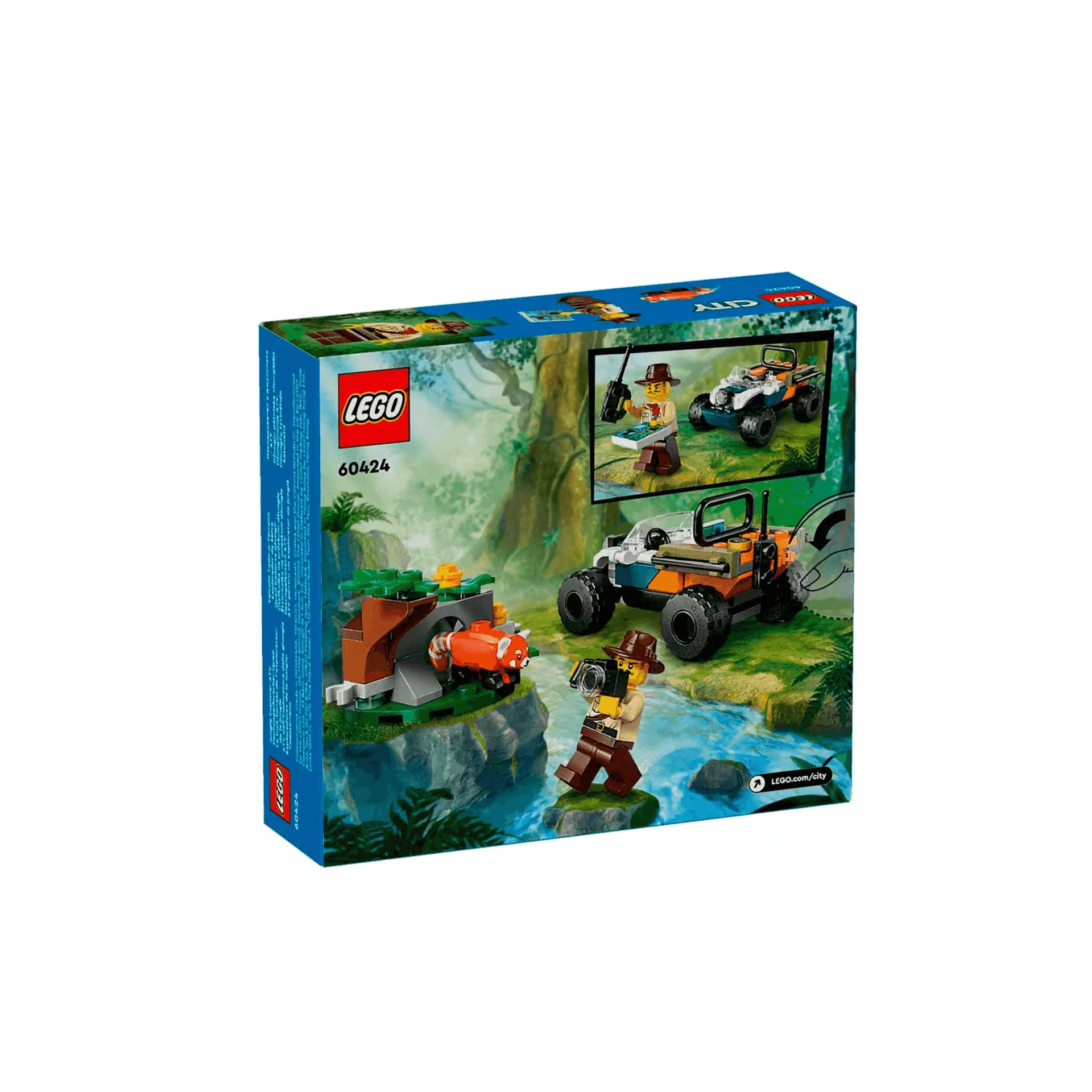 Lego City Exploradores Jungla Todoterreno buscando el Panda