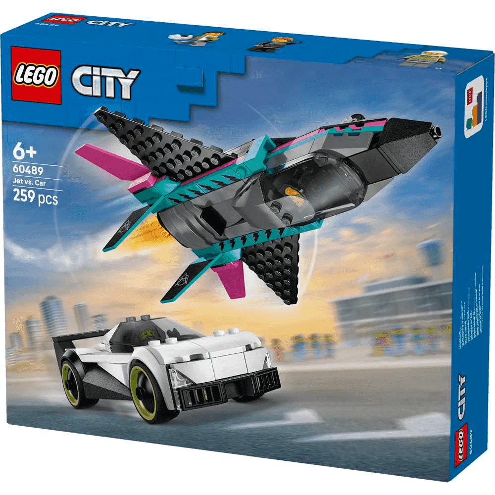 LEGO City Jet vs. Coche Juego con Coche y Jet 60489 - Image 3