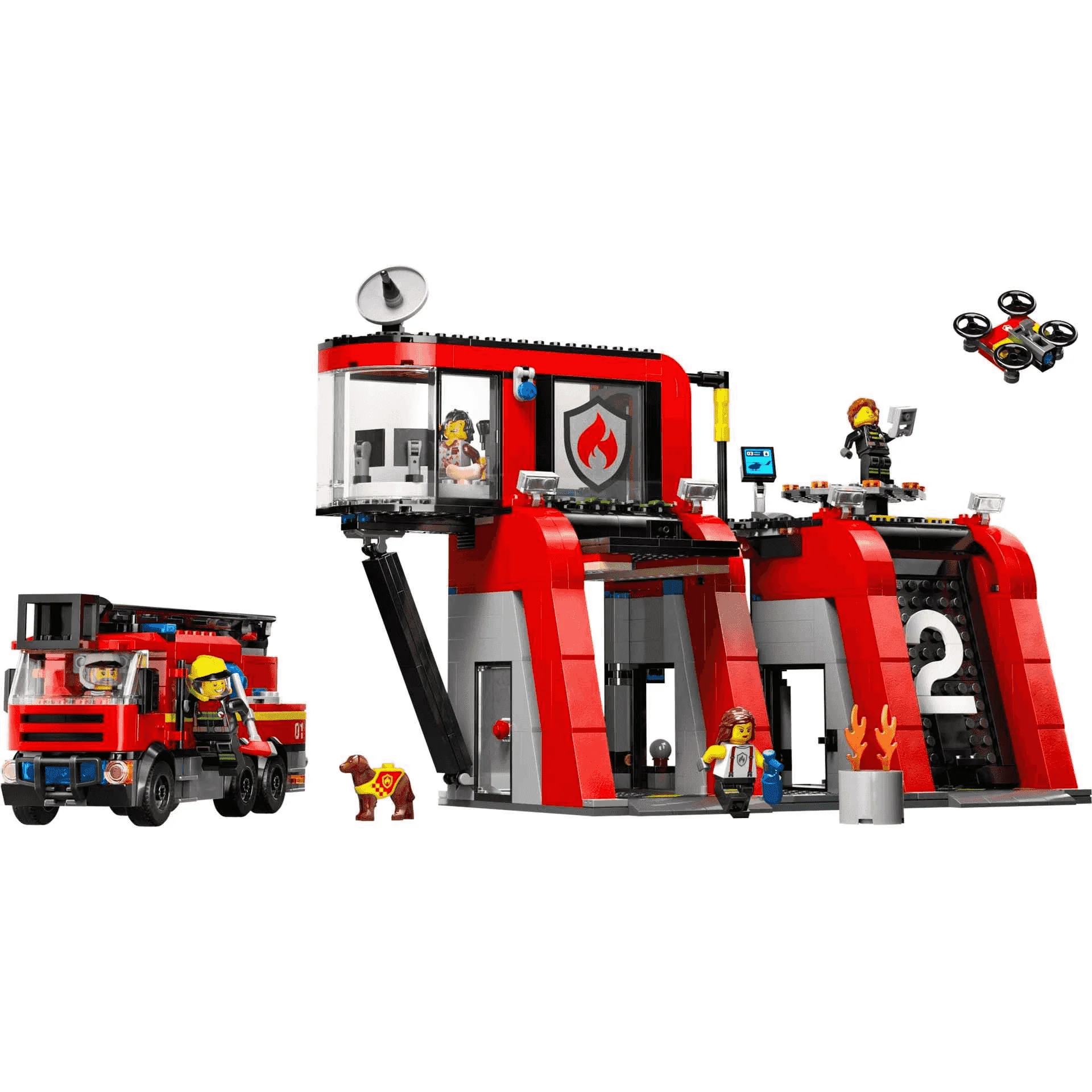 LEGO City Parque de Bomberos con Camión de Bomberos Juego 60414 - Image 2