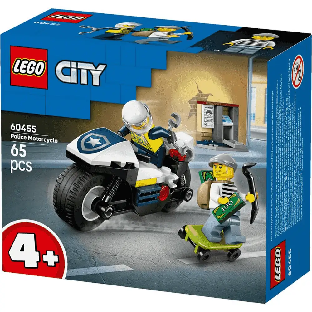 LEGO City Persecución en Moto de Policía Juguete 60455 - Image 3