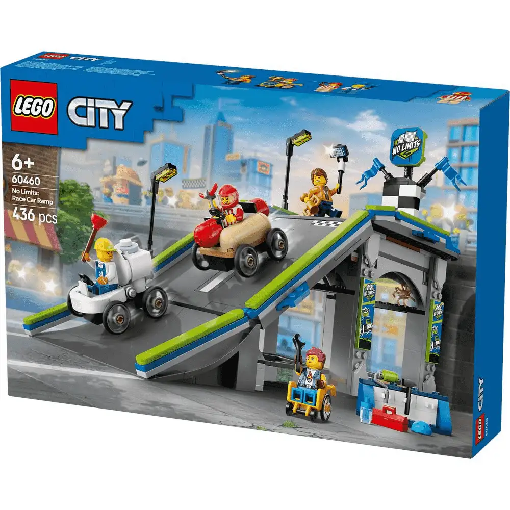 LEGO City Sin Límites: Rampa de Aceleración para Coches de Carreras 60460