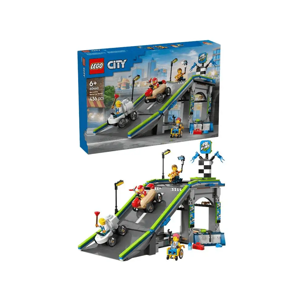 LEGO City Sin Límites: Rampa de Aceleración para Coches de Carreras 60460 - Image 2
