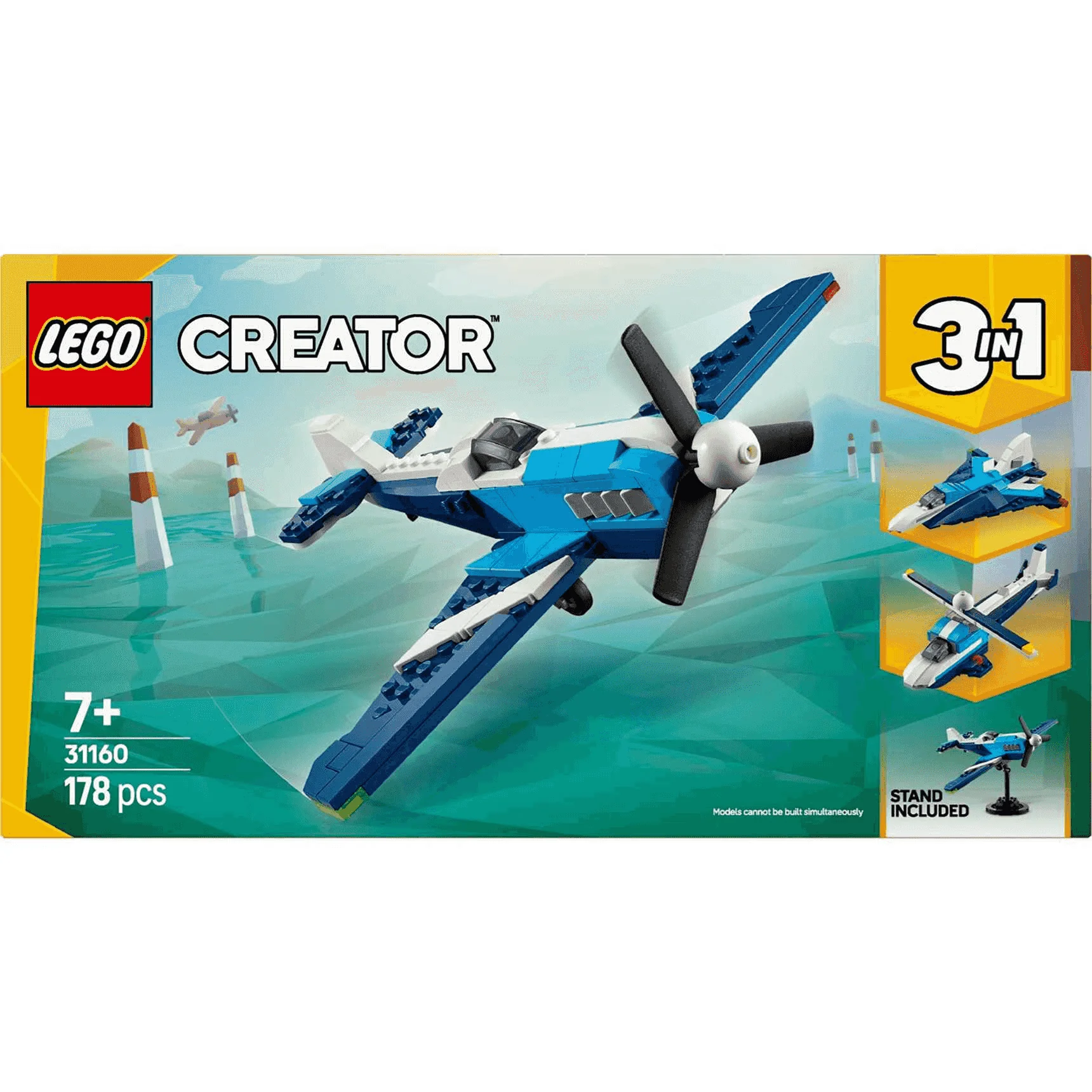 LEGO Creator 3en1 Aeronave: Avión de Carreras Juguete 31160 - Image 3