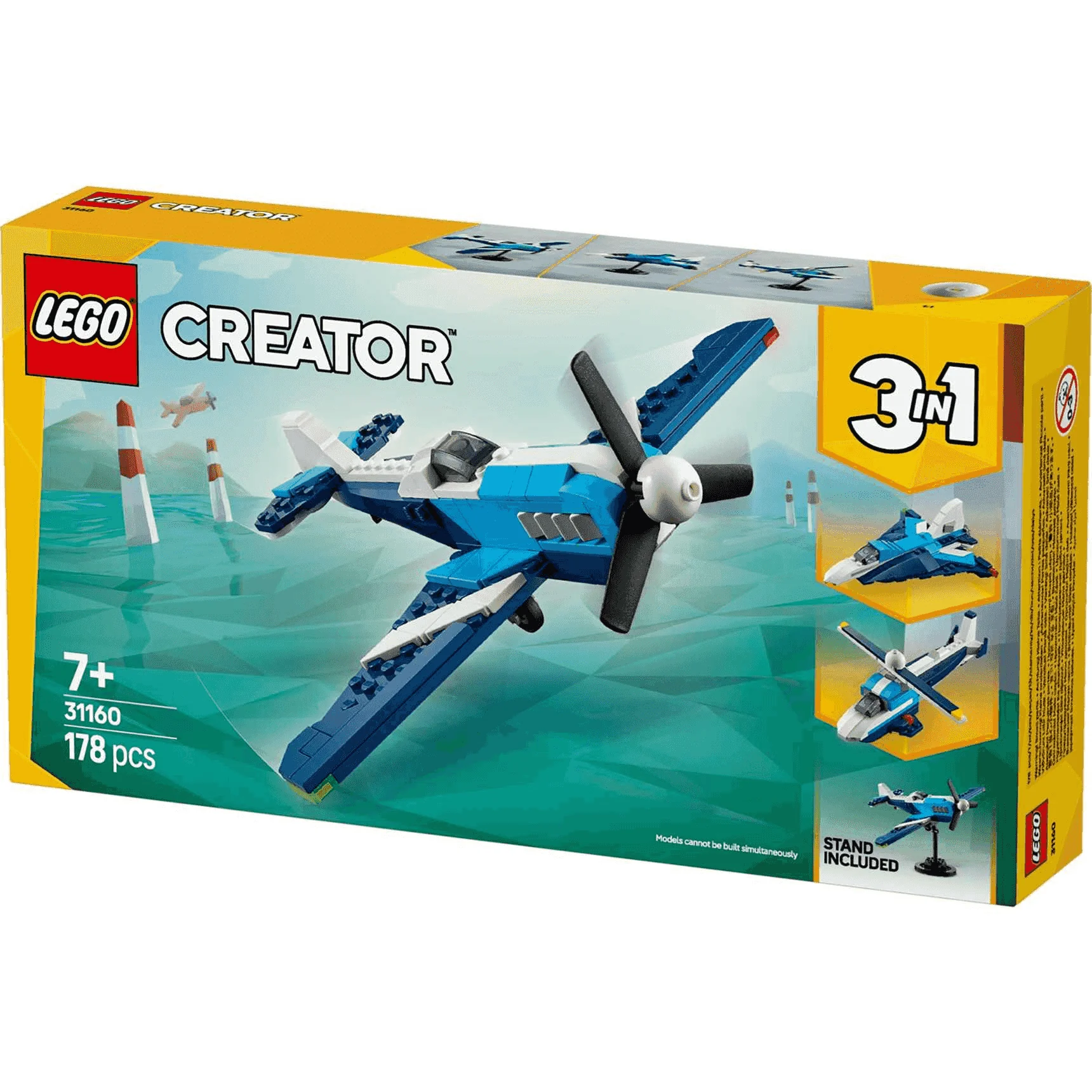 LEGO Creator 3en1 Aeronave: Avión de Carreras Juguete 31160 - Image 4