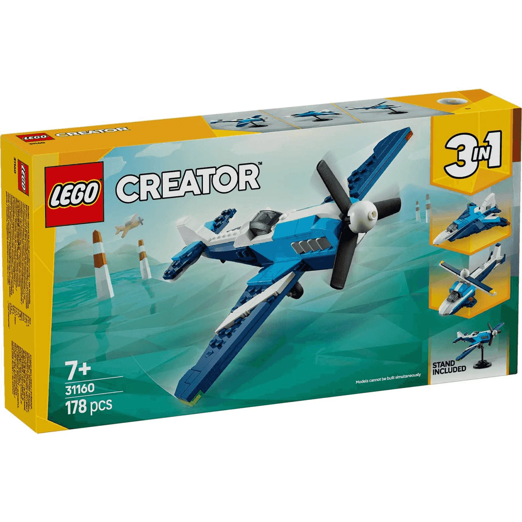 LEGO Creator 3en1 Aeronave: Avión de Carreras Juguete 31160 - Image 5