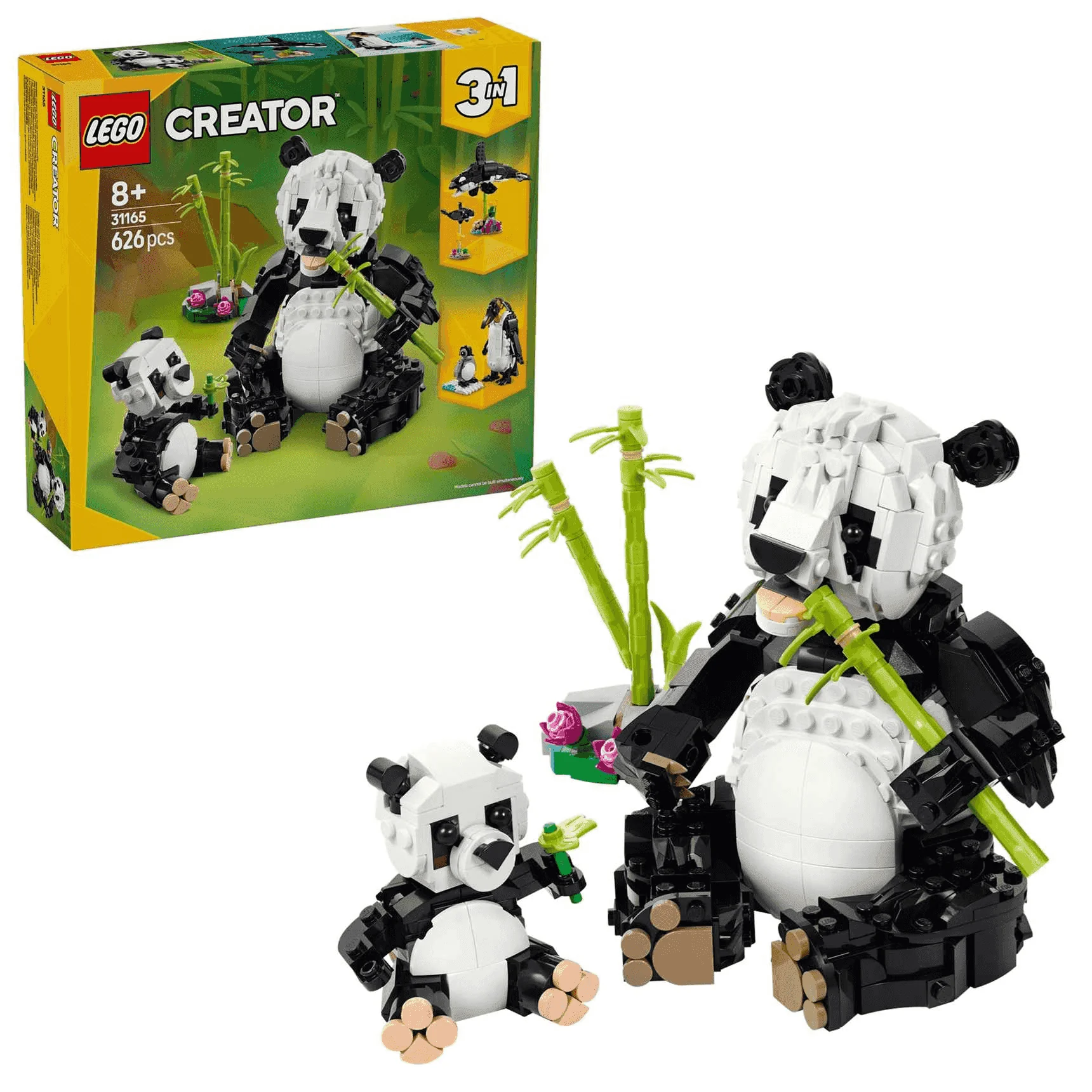 LEGO Creator 3en1 Fauna Salvaje: Familia de Pandas 31165 - Image 2