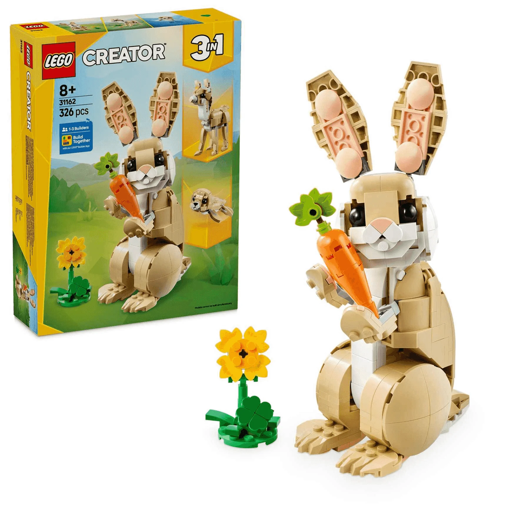 LEGO Creator 3en1 Lindo Conejito Juego con animales 31162 - Image 2
