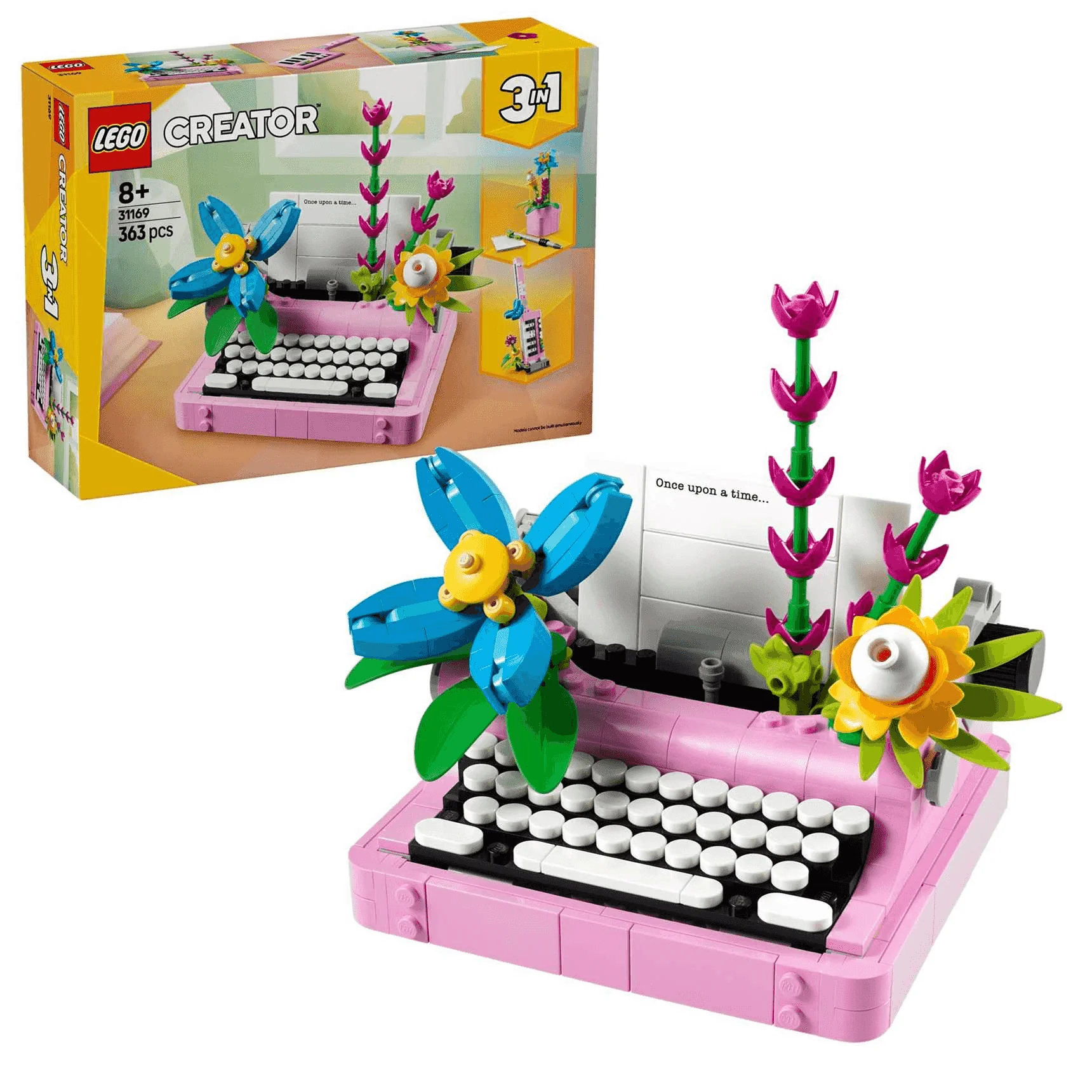 LEGO Creator 3en1 Máquina de Escribir con Flores Set 31169 - Image 2