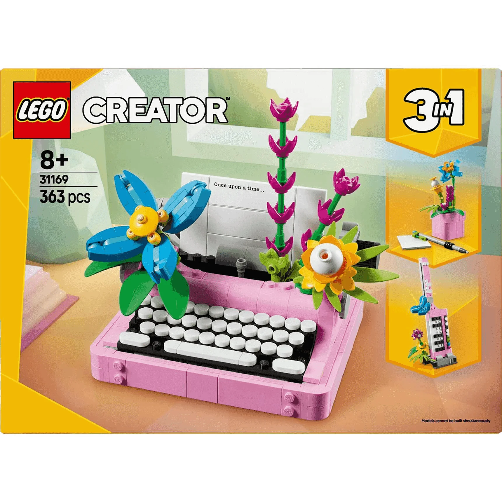 LEGO Creator 3en1 Máquina de Escribir con Flores Set 31169 - Image 3