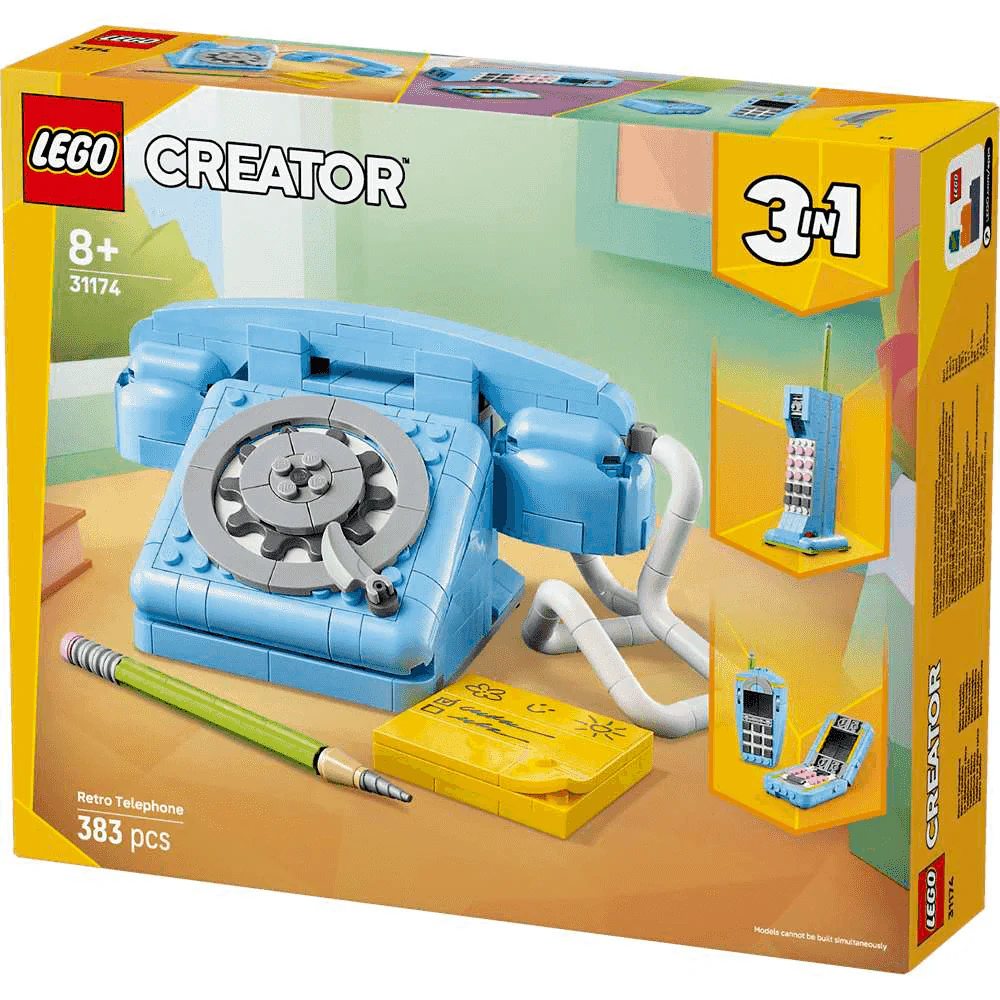 LEGO Creator 3en1 Teléfono Retro Juguetes Nostálgicos 31174 (383 piezas) - 8+ años - Image 3