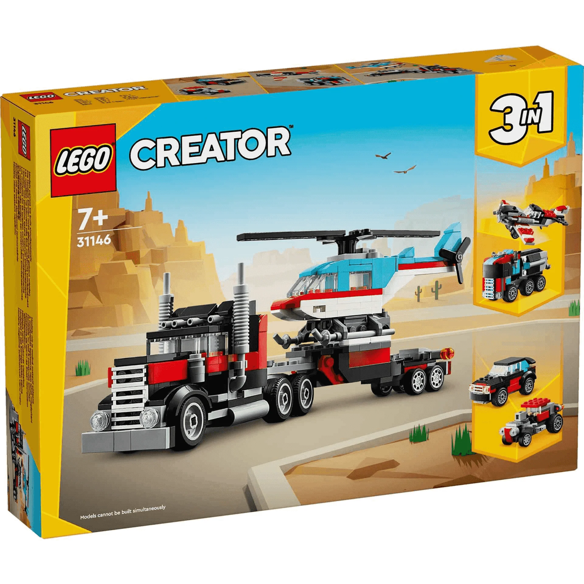 LEGO Creator Camión Plataforma con Helicóptero Juguete 31146 - Image 5