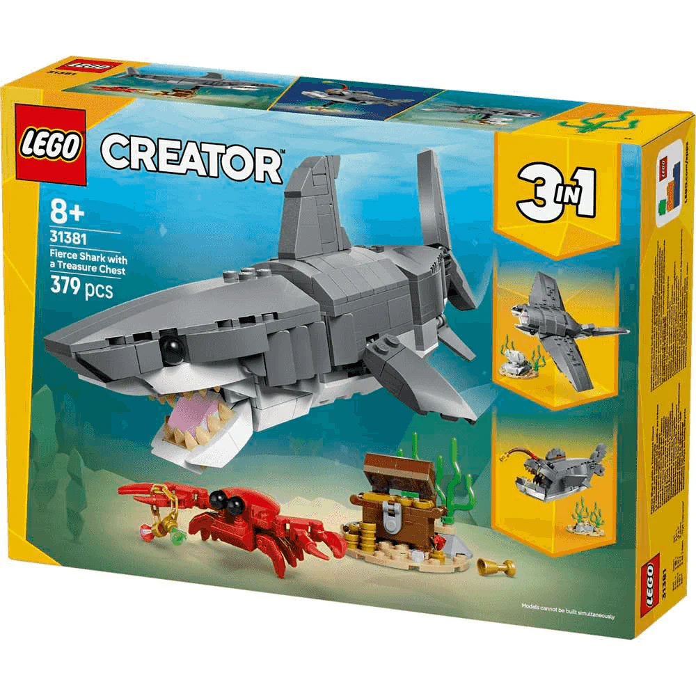 LEGO Creator Feroz Tiburón con Cofre del Tesoro 31381 - Image 3