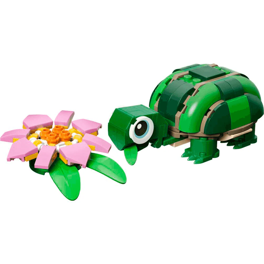 LEGO Creator Tortuga con Flor de Nenúfar – Set de construcción 3 en 1 (31377) - Image 2