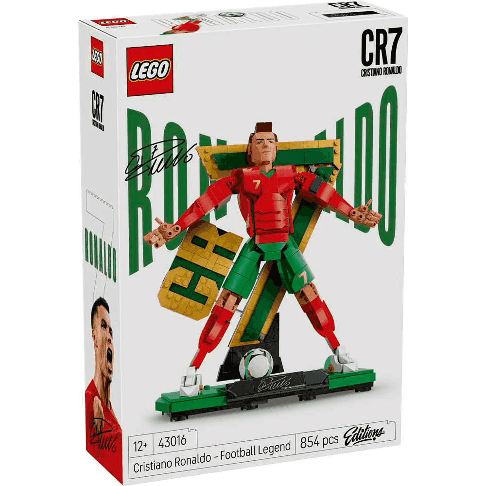 LEGO Cristiano Ronaldo Leyenda del Fútbol 43016 – Figura Coleccionable CR7 854 piezas (12+)