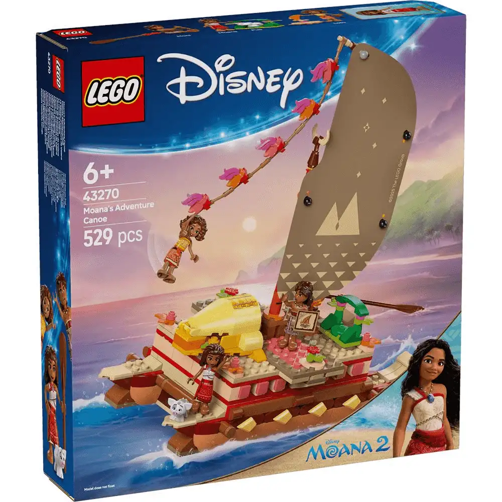 LEGO | Disney Canoa de Aventuras de Vaiana Juguete 43270