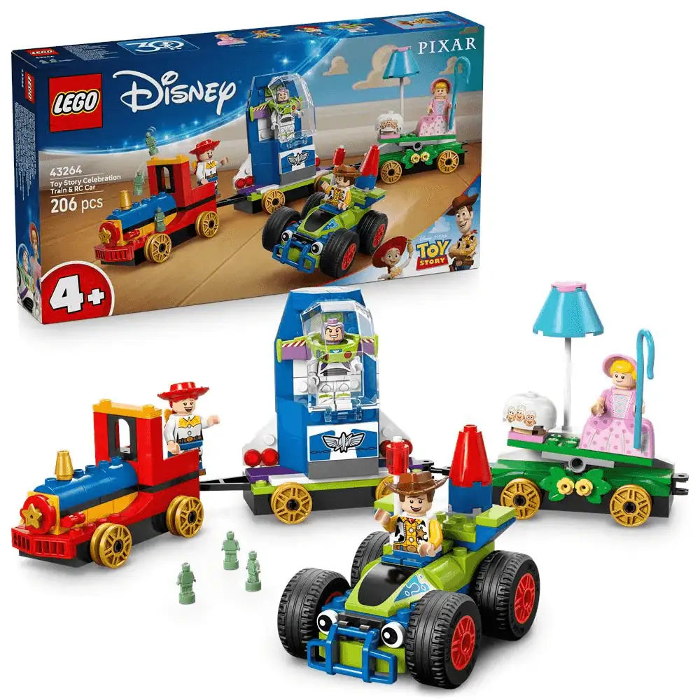 LEGO | Disney y Pixar Tren de Celebración de Toy Story y Coche RC 43264