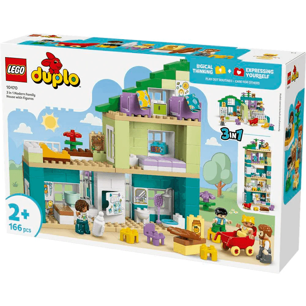 LEGO DUPLO Mi Ciudad Casa Familiar Moderna 3 en 1 con Figuras 10470 - Image 3