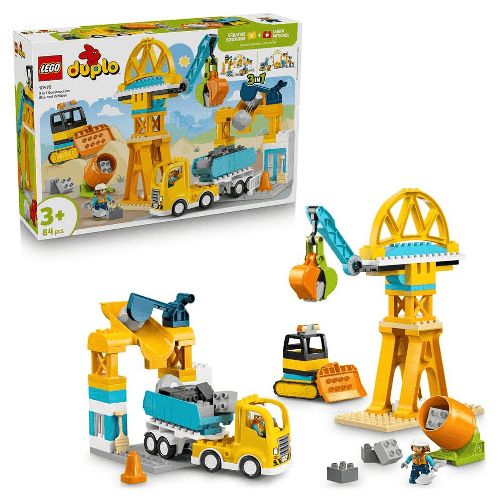 LEGO DUPLO Mi Ciudad Obra y Vehículos de Construcción “3 en 1” 10476 - Image 2