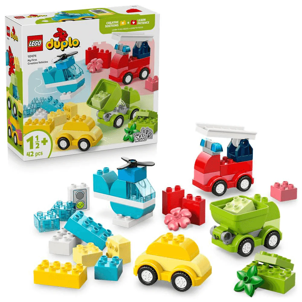 LEGO DUPLO My First Vehículos Creativos – Juguete de construcción para bebés (10474)