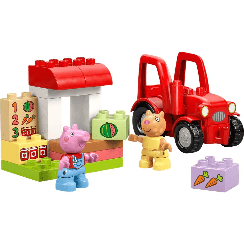 LEGO DUPLO Peppa Pig Tractor y Mercado – Juguete – 10468