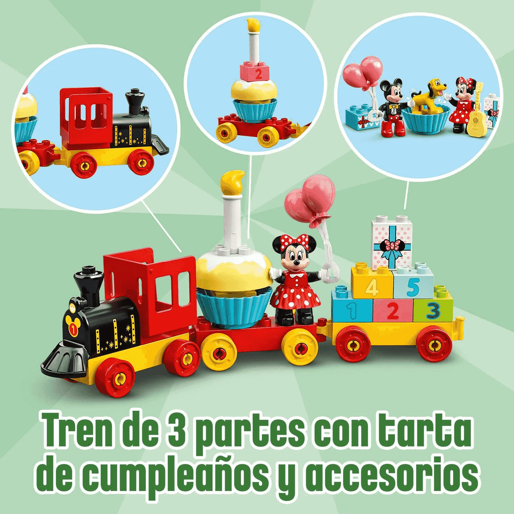 Lego Duplo Tren De Cumpleaños De Mickey Y Minnie - Image 2
