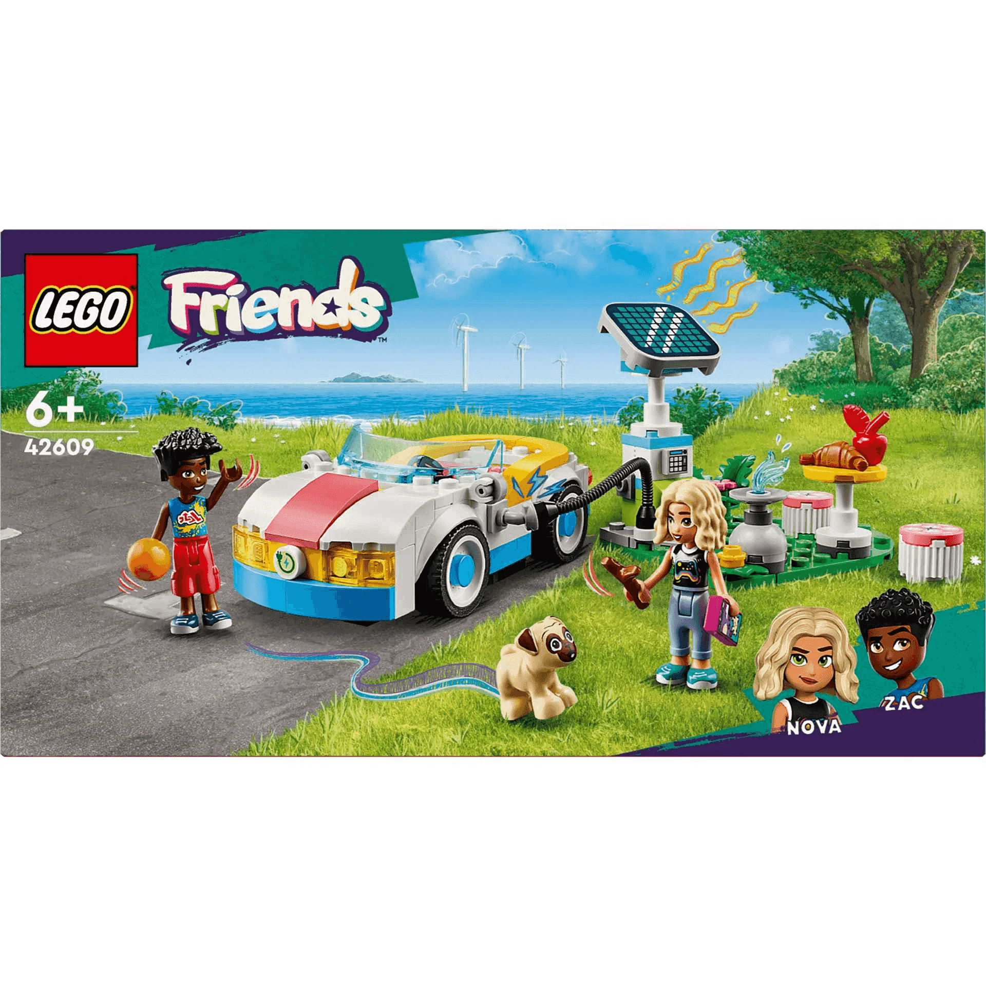 LEGO Friends Coche Eléctrico y Cargador Juguete 42609 - Image 3