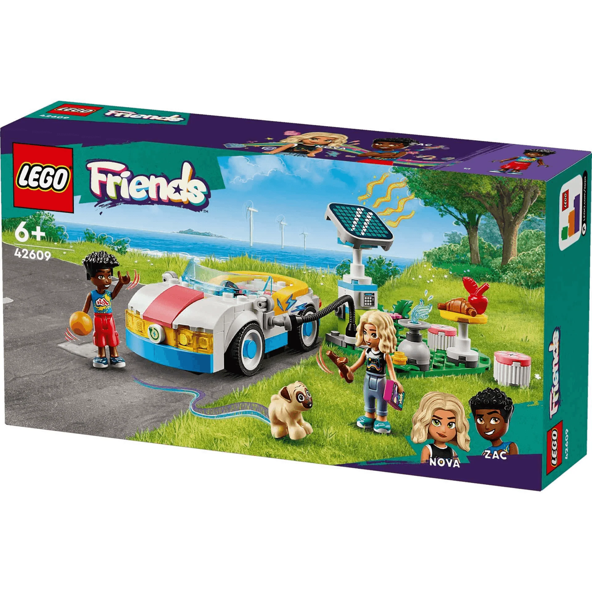 LEGO Friends Coche Eléctrico y Cargador Juguete 42609 - Image 4