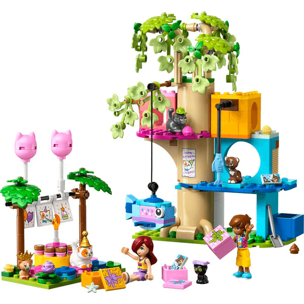 LEGO Friends Fiesta de Cumpleaños y Casa del Árbol Felina 42666 (321 piezas) - 6+ años