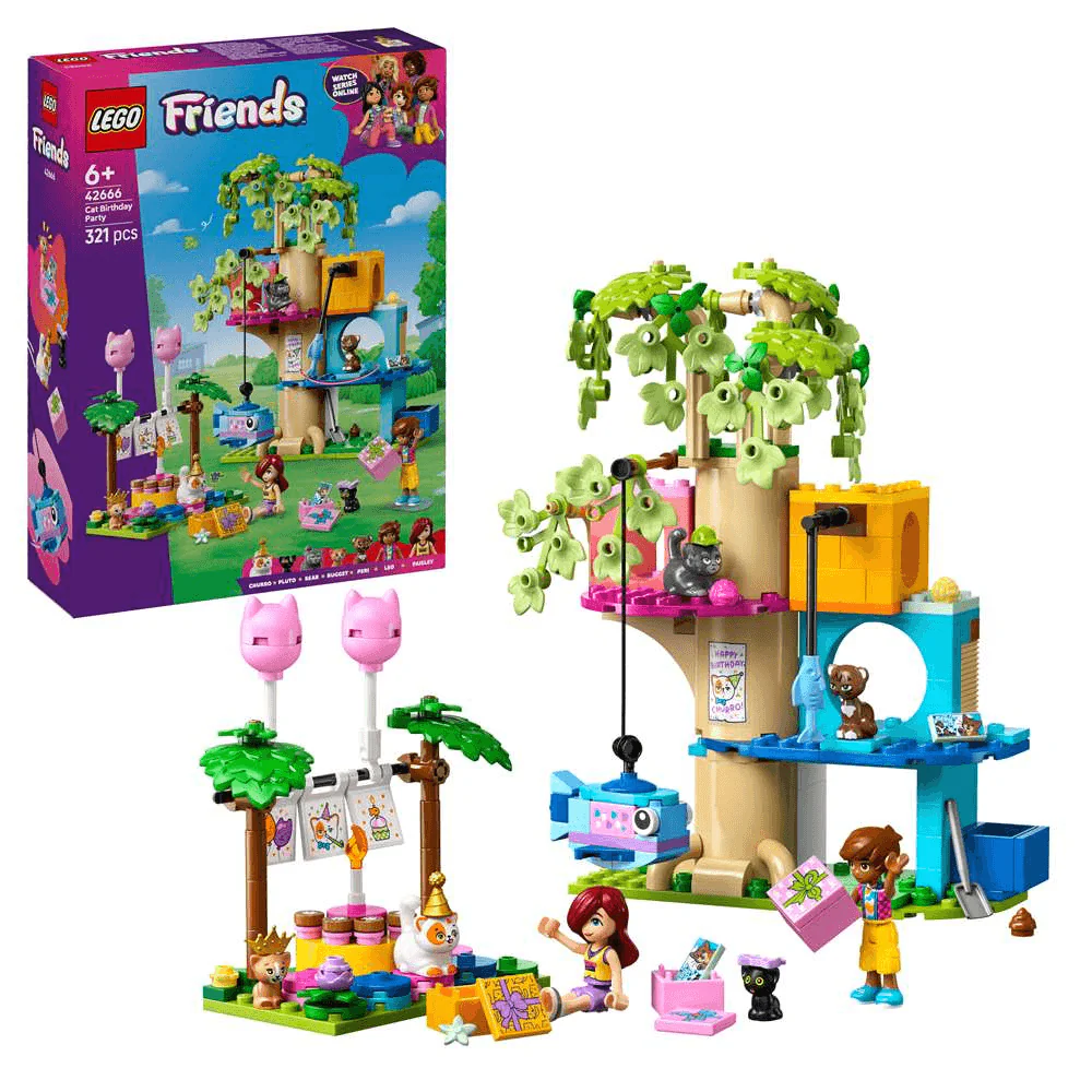 LEGO Friends Fiesta de Cumpleaños y Casa del Árbol Felina 42666 (321 piezas) - 6+ años - Image 2