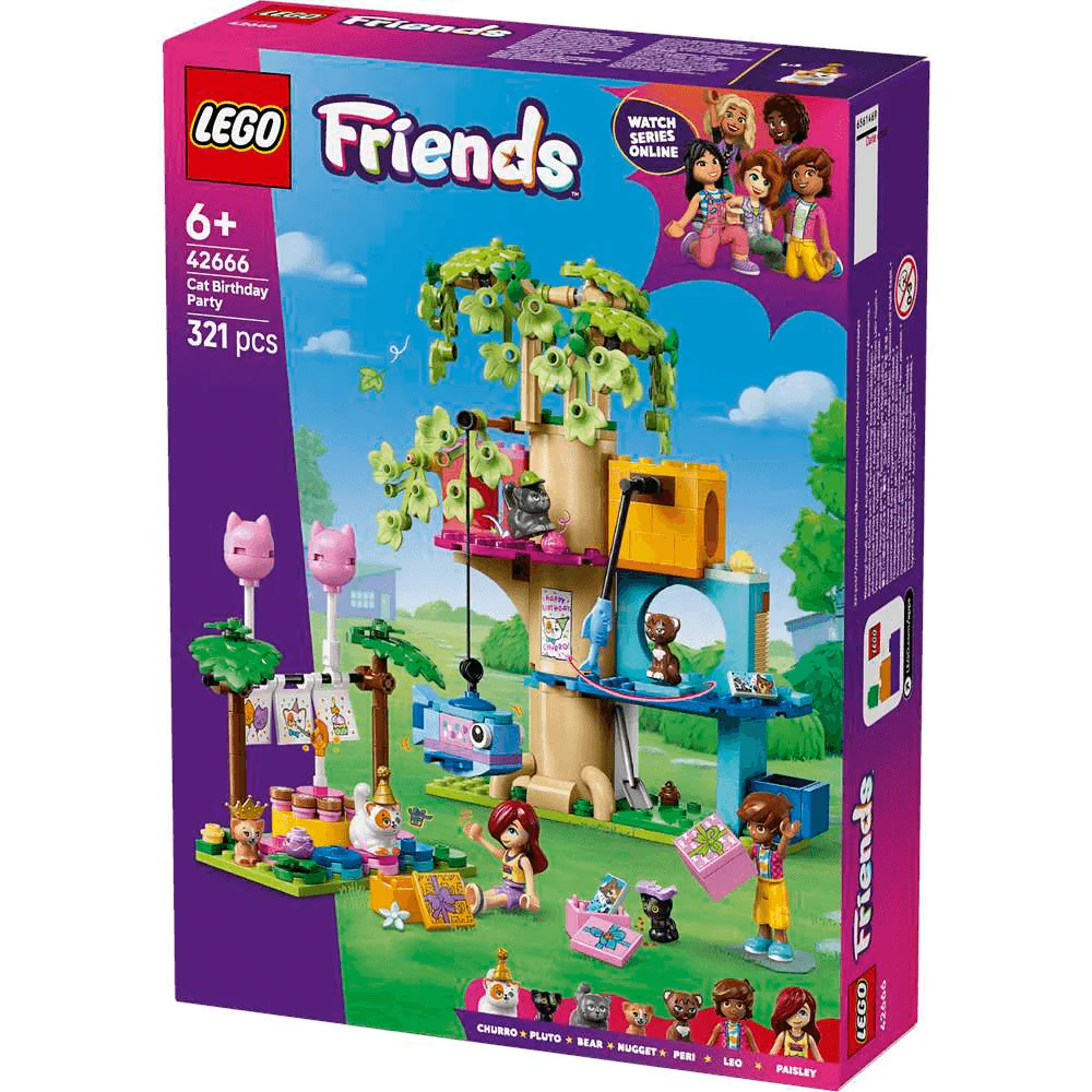 LEGO Friends Fiesta de Cumpleaños y Casa del Árbol Felina 42666 (321 piezas) - 6+ años - Image 3