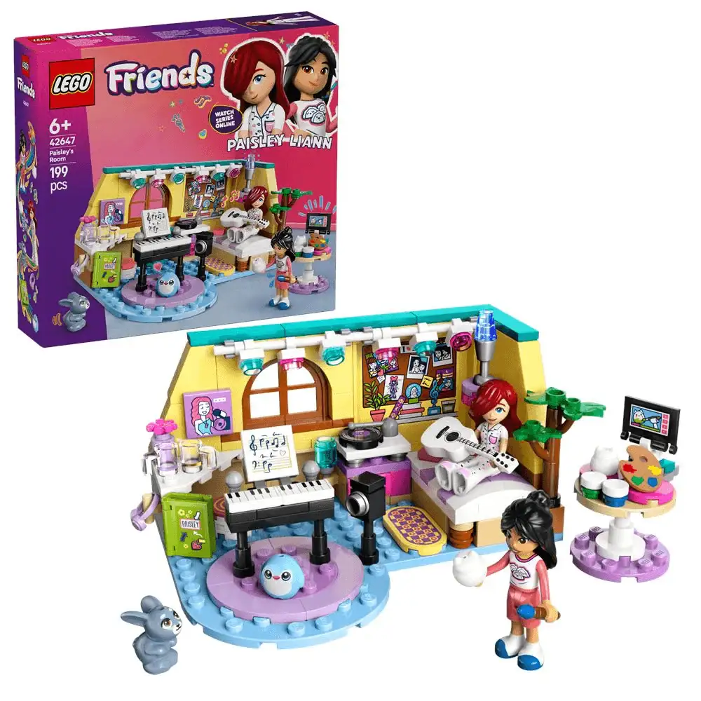 LEGO Friends Habitación de Paisley Juego simbólico 42647