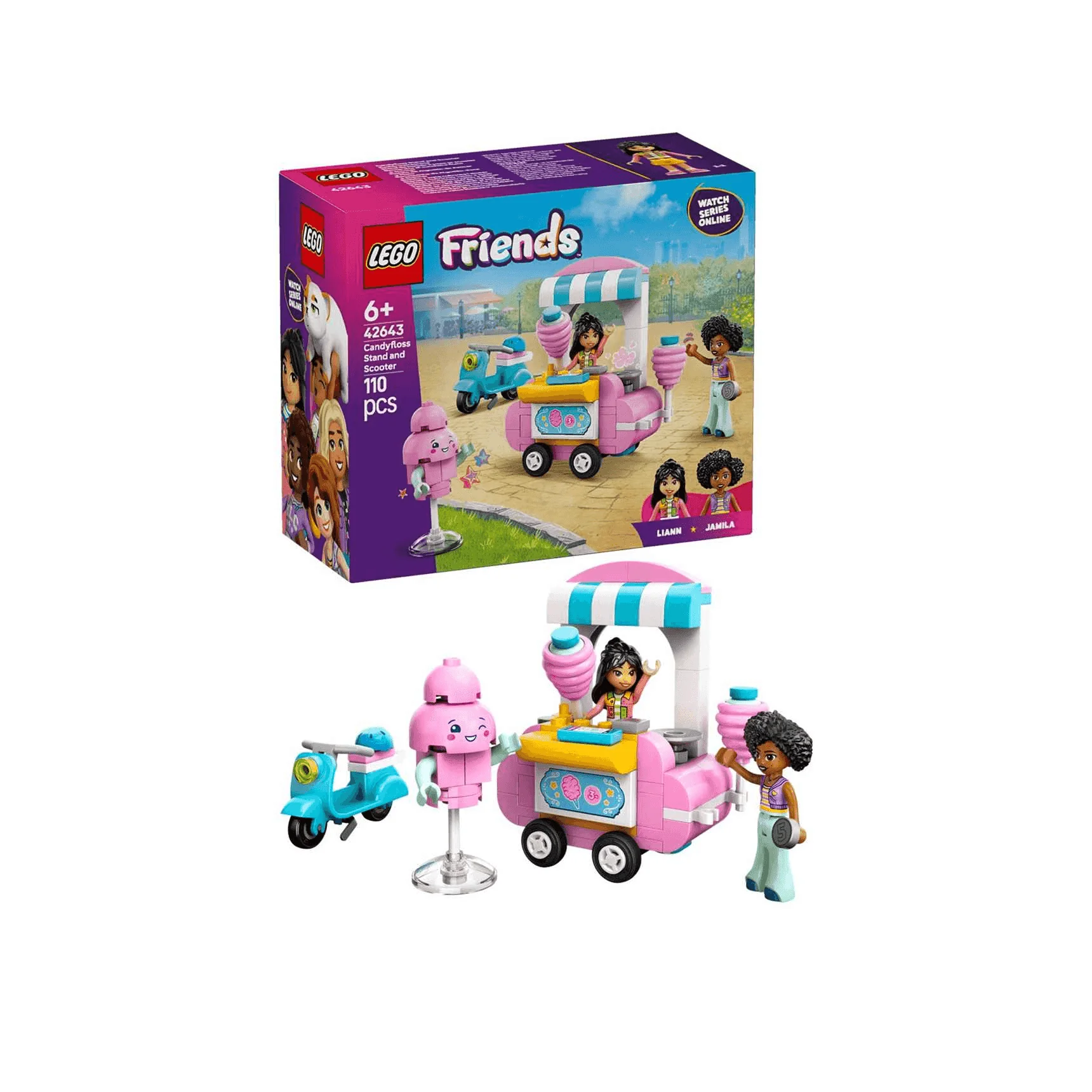 LEGO Friends Puesto de Algodón de Azúcar y Moto Set 42643 - Image 2