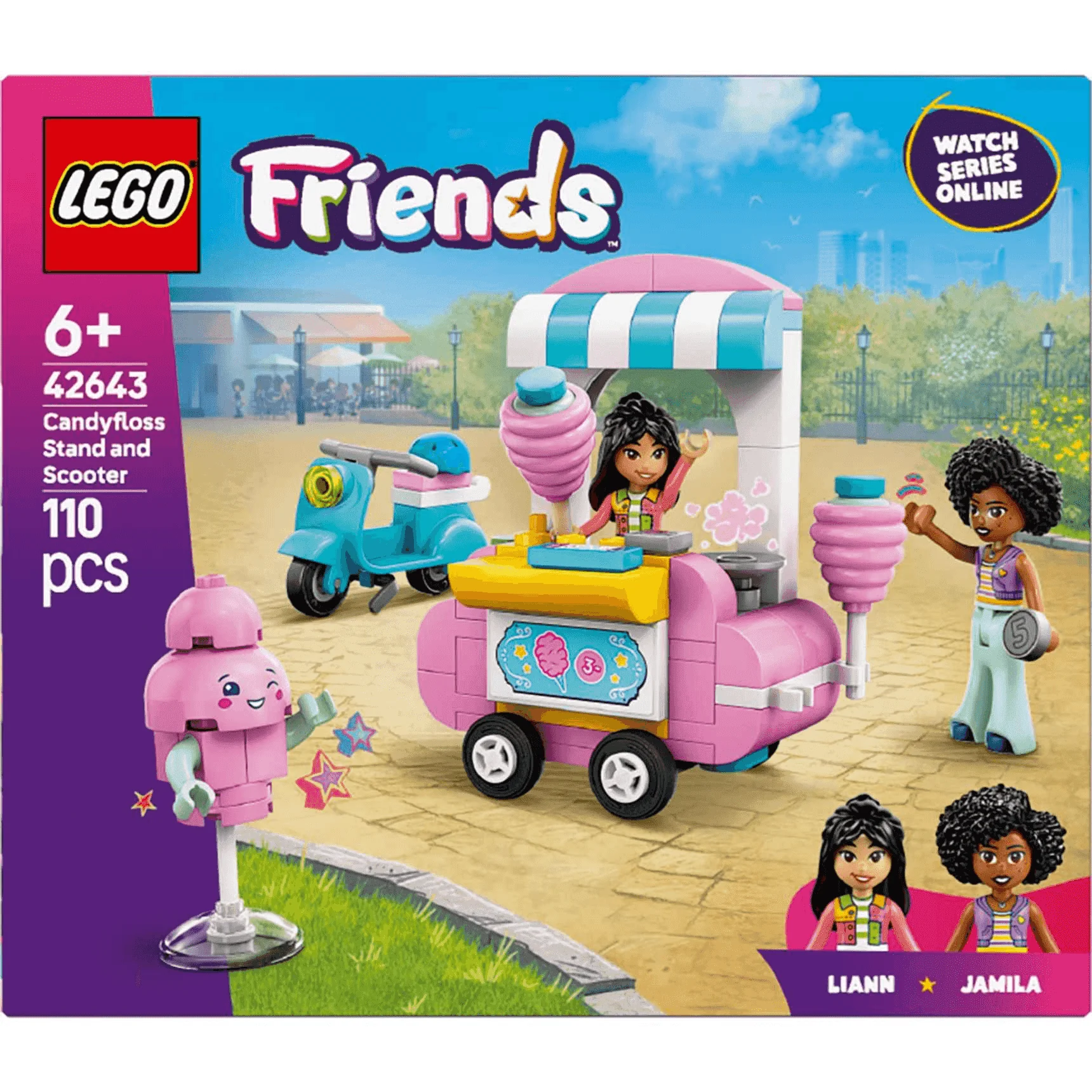 LEGO Friends Puesto de Algodón de Azúcar y Moto Set 42643 - Image 3
